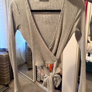 Sweater top with tie